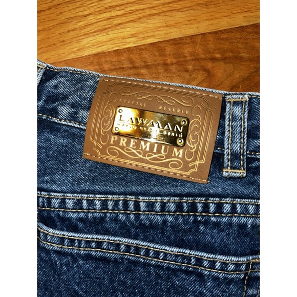 Vintage Lawman Jeans Juniors 11 Blue High Rise Straight Leg Medium Wash Denim... - Picture 2 of 11